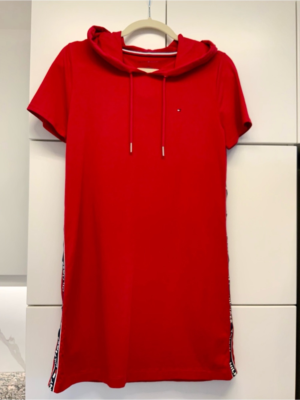 Tommy Hilfiger Red Hooded Dress small size
